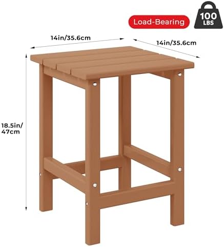 Square Outdoor Side Tables, Adirondack Patio Tables - Image 2
