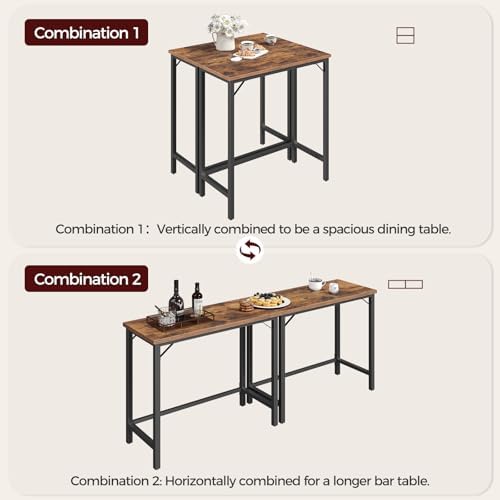 MAHANCRIS Narrow Bar Table, 63-Inch Pub Table - Image 6
