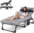 ABORON Lounge Chair, 5-Position Padded Folding Chaise Lounge by ABORON