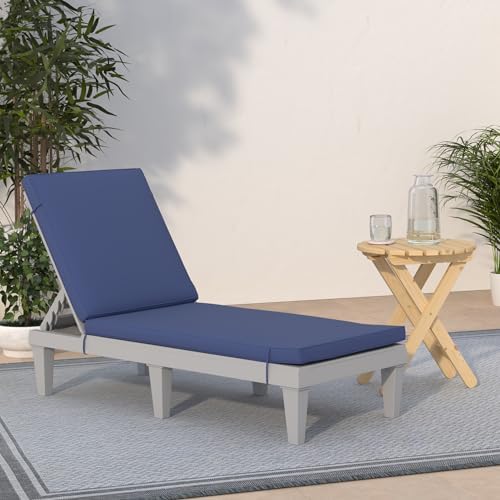 Best Choice Products Outdoor Lounge Chair, Resin Patio Chaise Lounger - Image 2