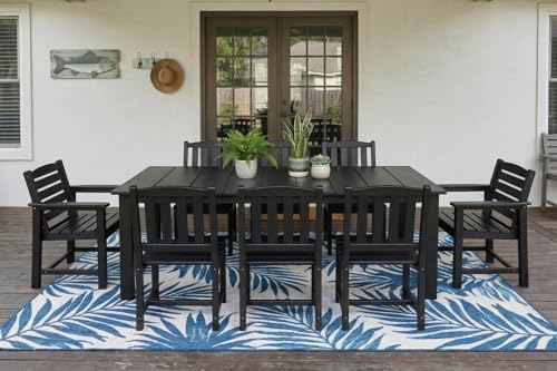 Perli™ 9-Piece Outdoor Dining Set, All-Weather HDPE Patio Furniture - Image 2