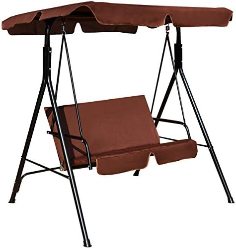 Tangkula 2 Person Porch Swing, Outdoor Swing by TANGKULA