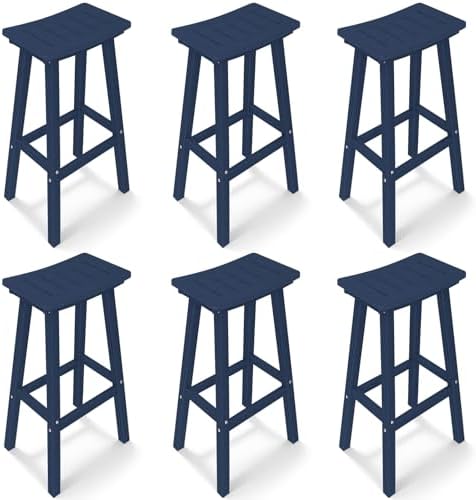 Outdoor Bar Stools Set of 6 by KULAMOONLIFEHOUSE