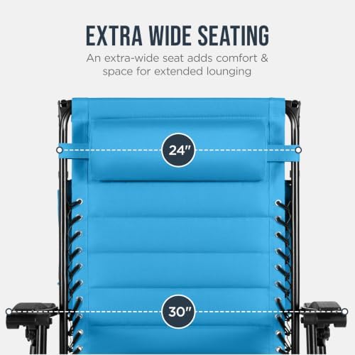 Best Choice Products Oversized Padded Zero Gravity Chair Recliner w/ Canopy - Image 5
