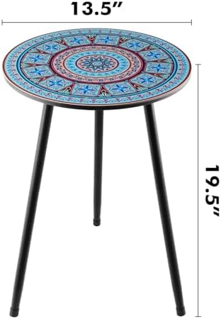 Outdoor Side Table Set of 2 Patio Side Tables - Image 3