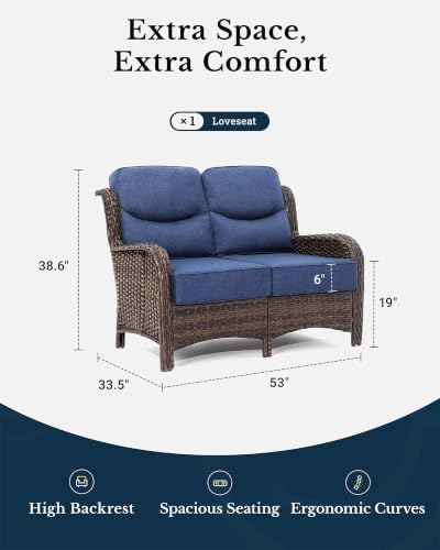 Oversized Loveseat, Outdoor Sofa - Image 2