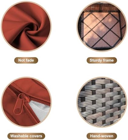 5 Pieces Patio Furniture Set - Image 4