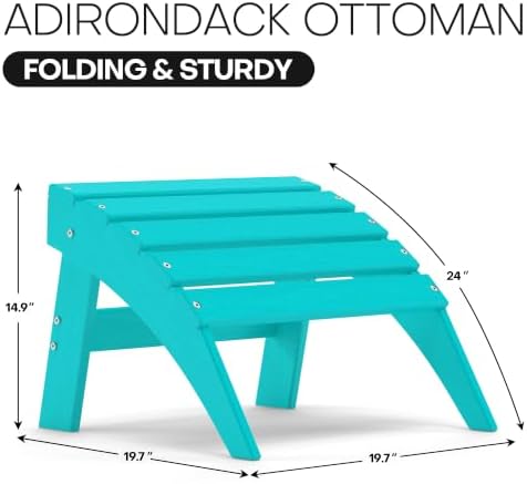 Folding Adirondack Ottoman Set of 2 - Image 2