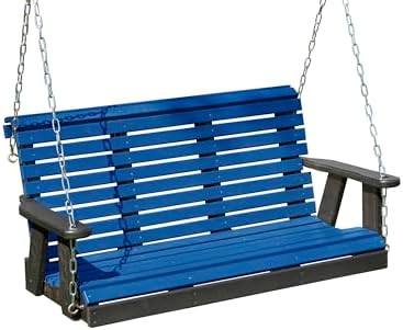 Poly Lumber Wood 5FT Porch Swing Amish Craftsmandship Made in USA HDPE by EcommersifyInc