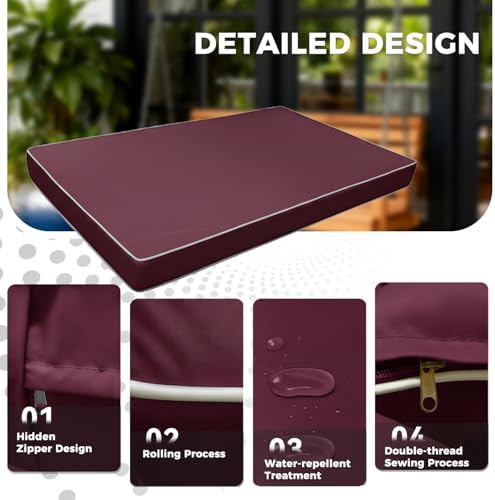 Outdoor Twin Porch Mattress Cover Waterproof, 6inch Outdoor Mattress Cover - Image 2