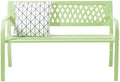 VINGLI 47'' Outdoor Bench, Weather Resistant Garden Patio Bench Powder Coated by VINGLI
