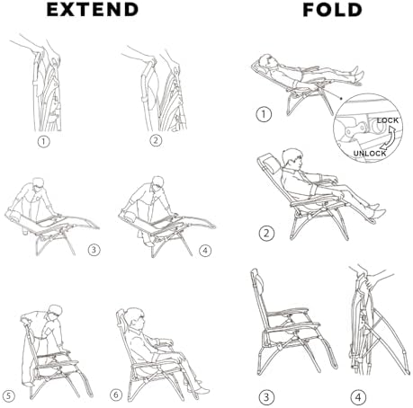 Oversized Zero Gravity Chairs Set of 2, 400-lb Capacity Recliner - Image 6
