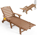 Ciokea Outdoor Chaise Lounge Chair, HDPE Patio Lounge Chair by CIOKEA