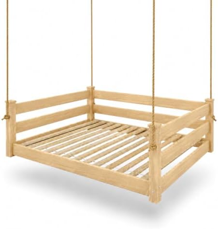 Amish Made Unfinished Full Bed Hanging Daybed Made in USA by EcommersifyInc