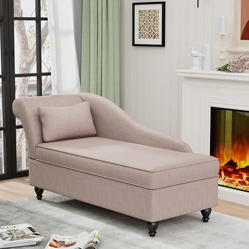 Storage Chaise Lounge Indoor Upholstered Sofa Recliner Lounge Chair - Image 5
