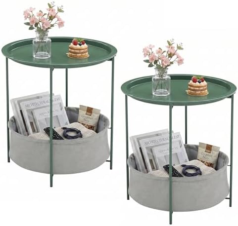 VECELO Round Side/End Table by VECELO