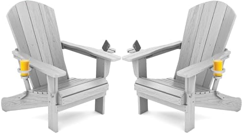 SERWALL Outdoor Adirondack Chairs Set of 2 by SERWALL