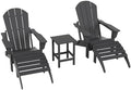 Malibu Outdoor Lounge Chairs Set, 5-Pieces Adirondack Chair Set of 2 by WestinTrends