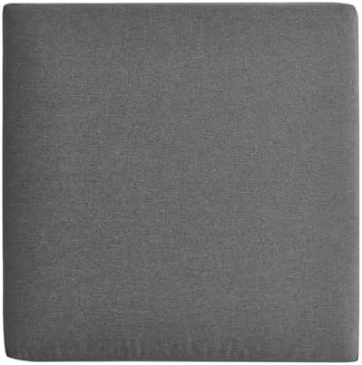 Modway Tahoe Aluminum Ottoman in Gray Charcoal - Image 5