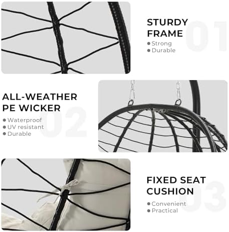 Bifanuo Double Hanging Egg Chair - Image 3