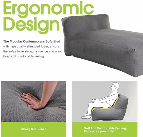 Outdoor Bean Bag Lounger Daybed Lazy Sofa Bed - Image 4