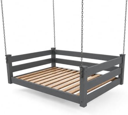 Amish Made Graphite Full Bed Hanging Daybed Made in USA by EcommersifyInc