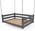 Amish Made Graphite Full Bed Hanging Daybed Made in USA by EcommersifyInc