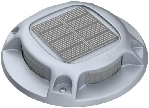 AGPTEK Solar Driveway Lights Outdoor 8 Pack, 2 Color Modes LED Deck Dock Marine Waterproof Security Marker Lights for Step Sidewalk Stair Garden Pathway Walkway Yard(Blue Light/Cool White)