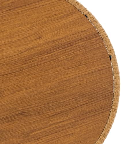23.6”D Round Bar Height Table, Stone Pub Table Metal Frame - Image 4