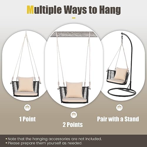 HAPPYGRILL 2 Pack Outdoor Porch Swing - Image 6