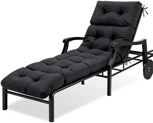 MTMR Chaise Lounge Cushion Outdoor, Patio Furniture Chair Pad, Waterproof by Unknown