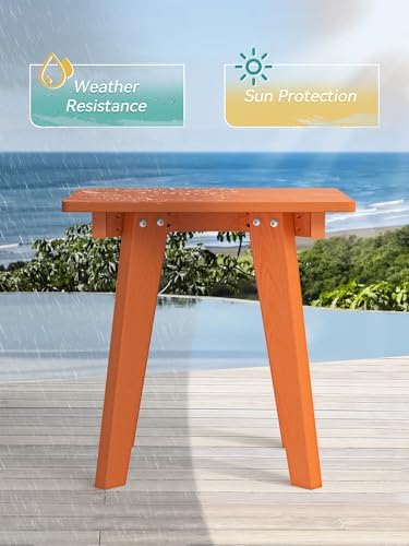 Homejoy HDPE Outdoor Side Table, Small Outdoor Table - Image 4
