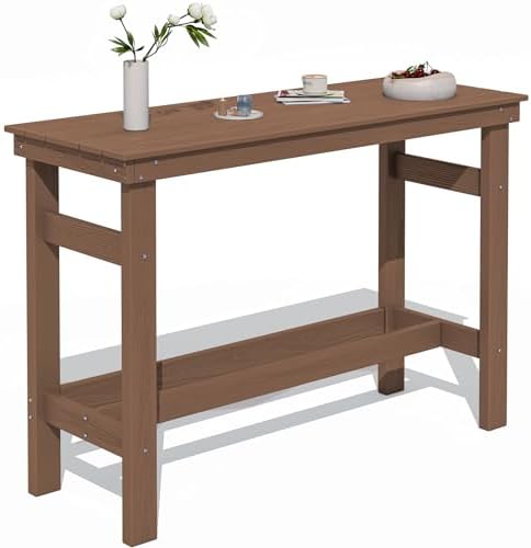 SERWALL 41" HDPE Outdoor Bar Table by SERWALL