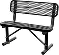 4 Feet Heavy Duty Metal Park Bench by Sunnibety