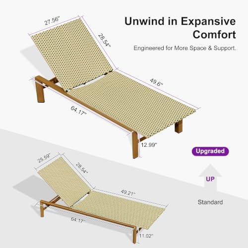 PURPLE LEAF Oversized Outdoor Lounge Chair French Set of 2 - Image 2