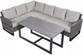 Outdoor Sectional Sofa 6 Seater L Shaped Couch Wicker Patio Conversation by Belord