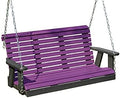 Poly Lumber Wood 4FT Porch Swing Amish Craftsmandship Made in USA HDPE by EcommersifyInc