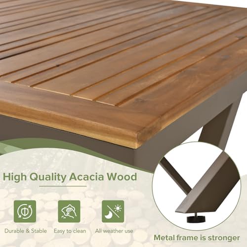 7-Piece Patio Dining Set for 6, Outdoor Patio Furniture Set - Image 5
