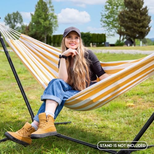 SUNCREAT Patio Large Hammock, 475 lbs Capacity, Tree Hammock - Image 2