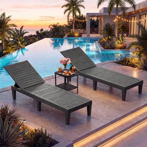 Outdoor Chaise Lounge Chairs Set by NUNULAB