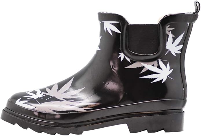 NORTY - Womens Ankle Rain Boots - Ladies Waterproof Winter Spring Garden Boot runs ½ size large