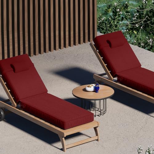 72 x 21 x 4 Inch Olefin Chaise Lounge Cushions, Lounge Chair Cushions - Image 7