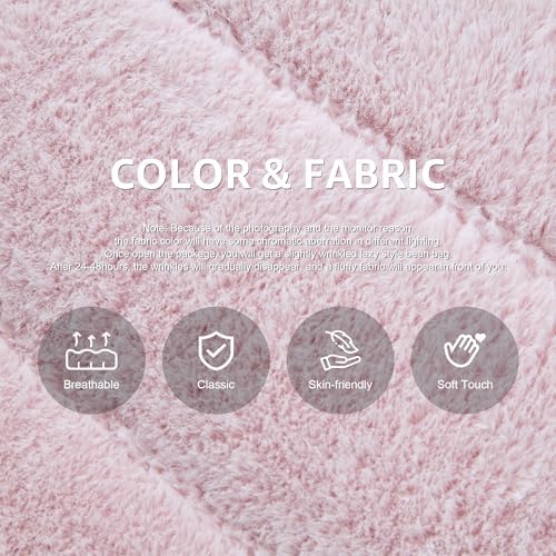 Hobestluk Big Bean Bag Chairs for Adults Fireside BeanBag Couch Togo Sofa - Image 4