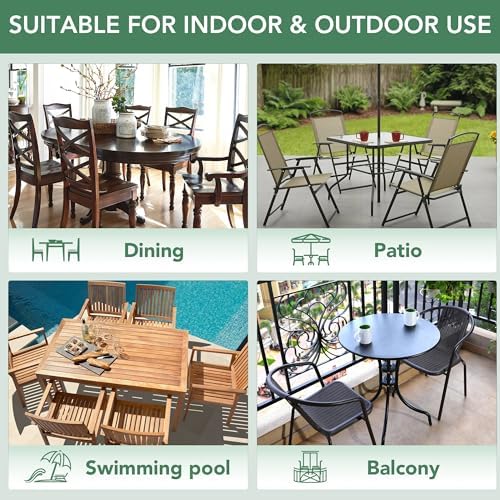 Outdoor Chair Cushions Set of 2: Waterproof & Fade Resistant Seat Cushion - Image 7