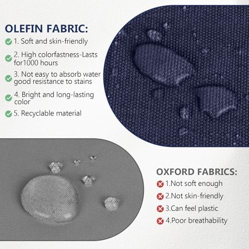 72 x 21 x 4 Inch Olefin Chaise Lounge Cushions, Lounge Chair Cushions - Image 4