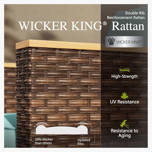Sophia & William 10-Piece Wicker Outdoor Patio Furniture Set - Image 3