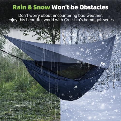 Camping Hammock with Mosquito Net, Underquilt & Rain Fly Tarp - Image 3