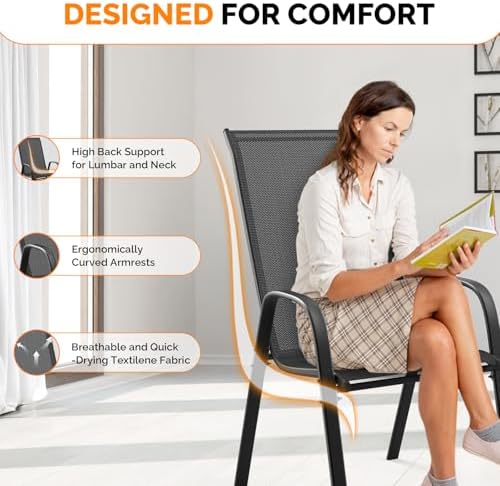 VINGLI Patio Chairs Set of 2 - Image 5