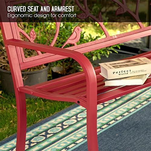 Sophia & William 50 Inches Outdoor Bench - Image 5