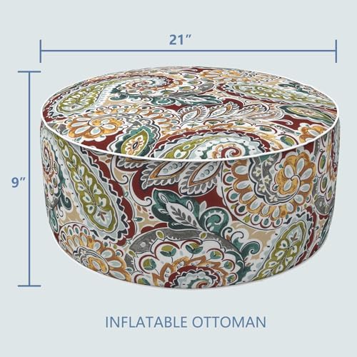 LVTXIII Inflatable Stool Ottoman Footrest - Image 3